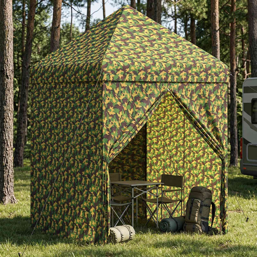 Tent met 4 Zijwanden 2,9 x 2,9 m Leger Camouflage