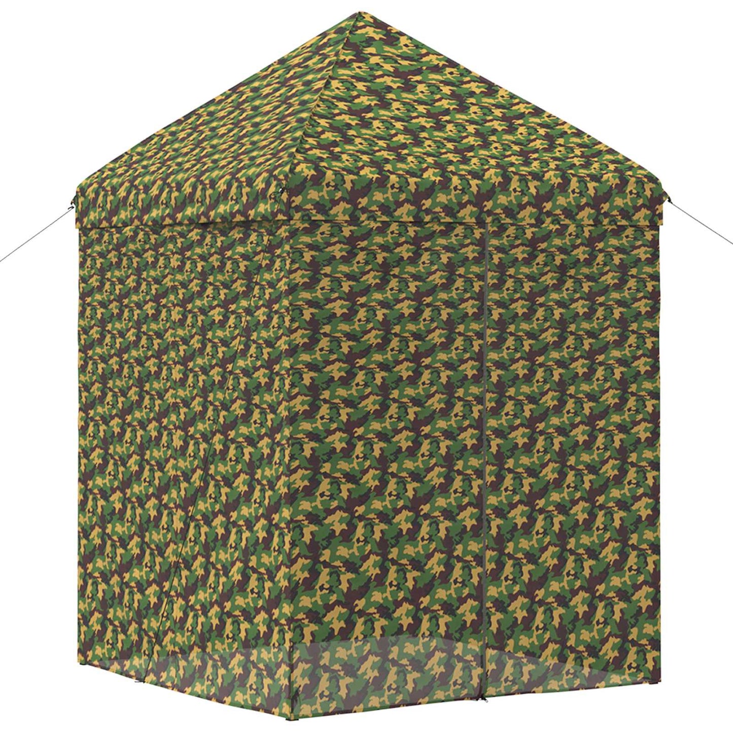 Tent met 4 Zijwanden 2,9 x 2,9 m Leger Camouflage