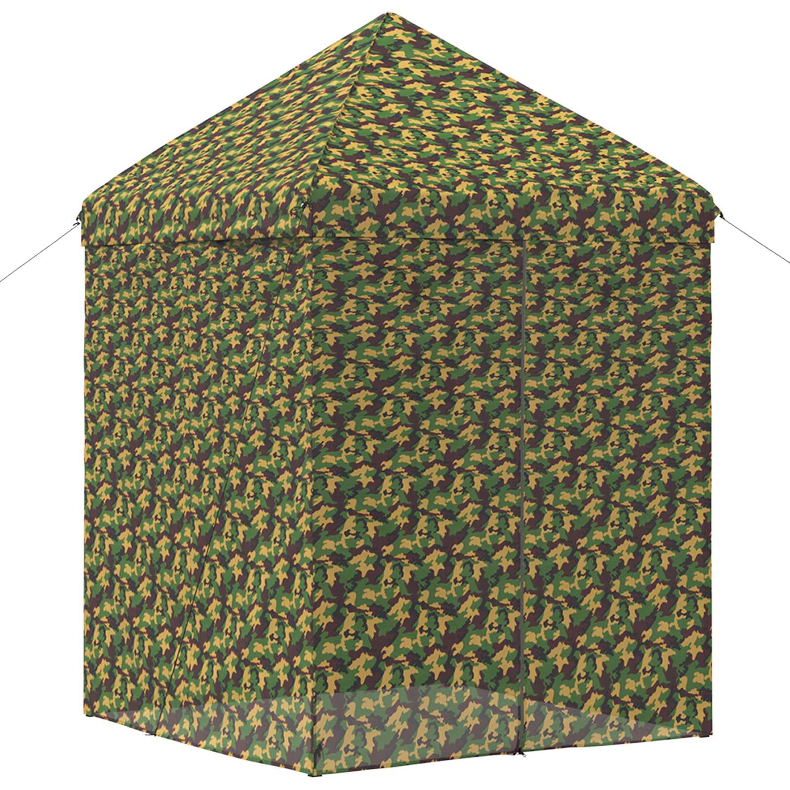 Tent met 4 Zijwanden 2,9 x 2,9 m Leger Camouflage