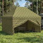 Tent met 4 Zijwanden 2,95 x 4,1 m Leger Camouflage