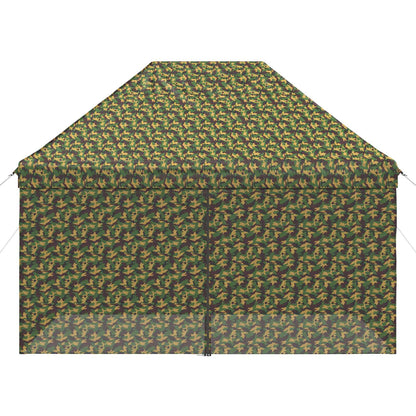 Tent met 4 Zijwanden 2,95 x 4,1 m Leger Camouflage