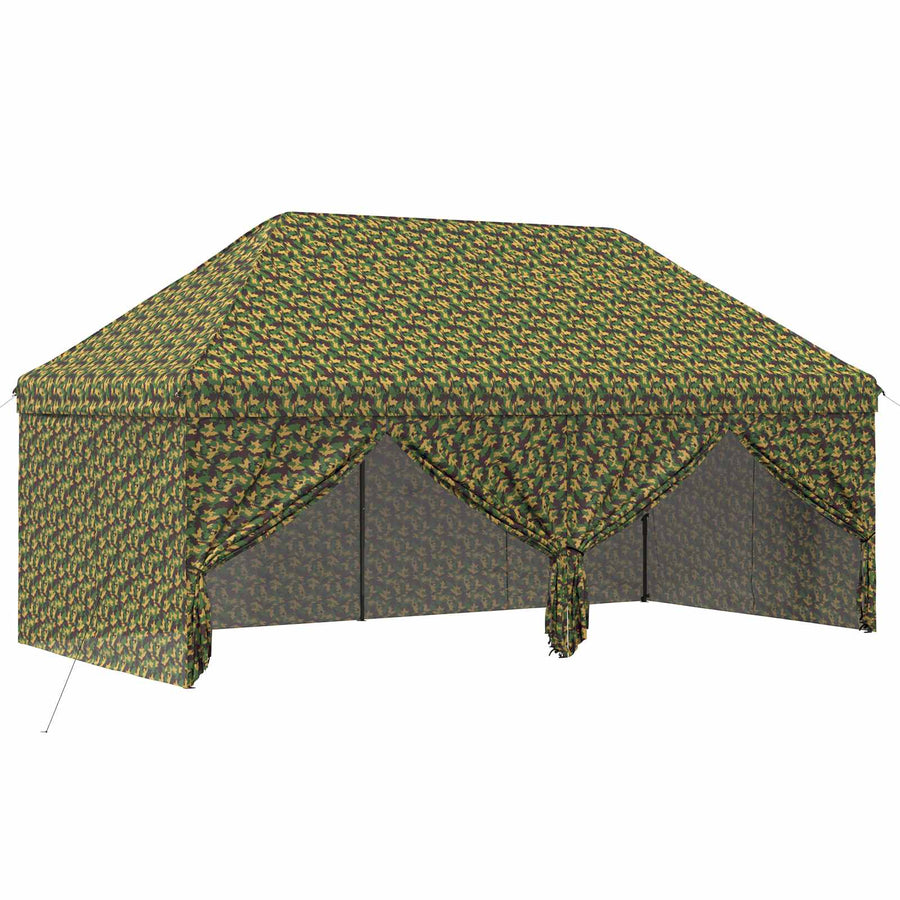 Tent met 4 Zijwanden 2,9 x 5,8 m Leger Camouflage