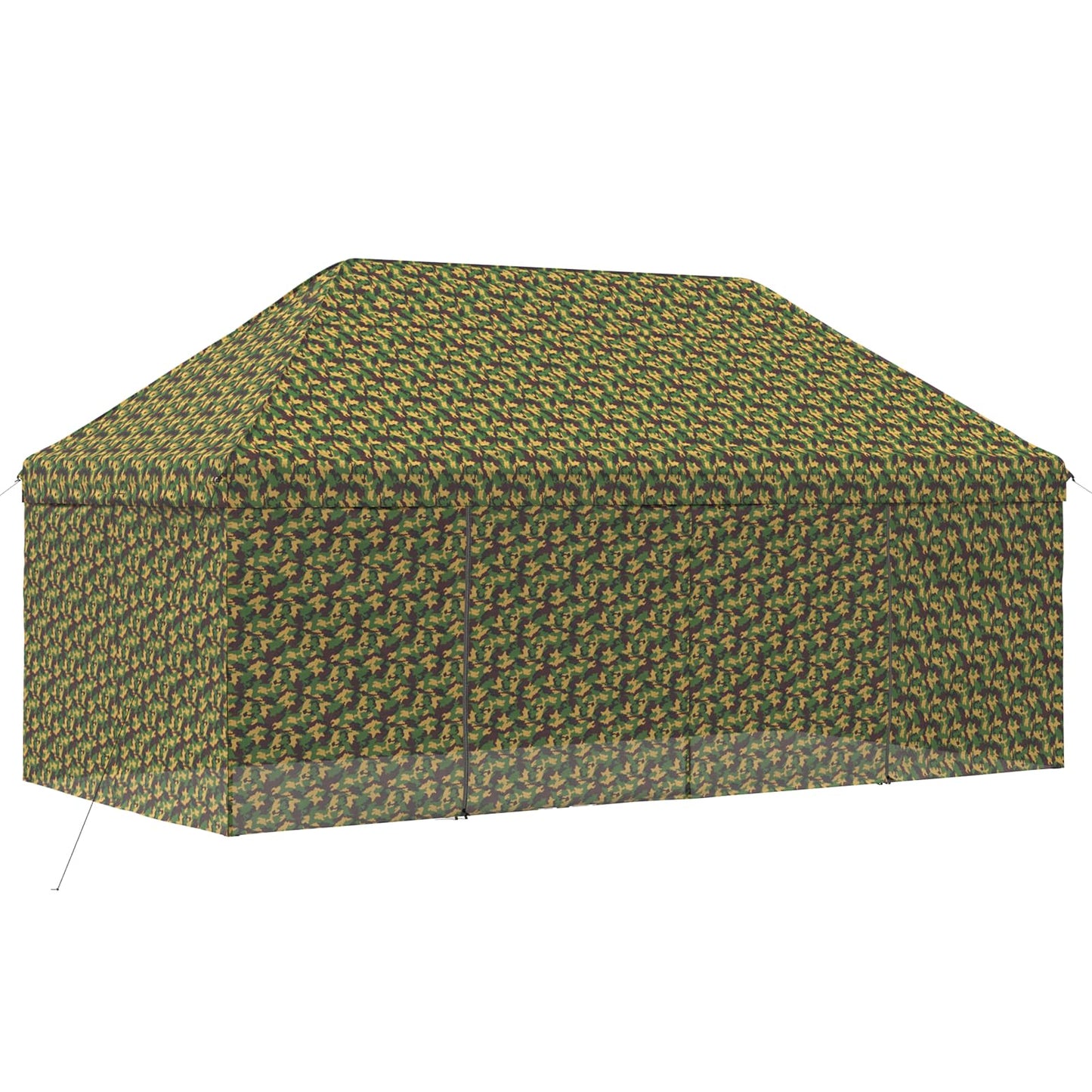 Tent met 4 Zijwanden 2,9 x 5,8 m Leger Camouflage