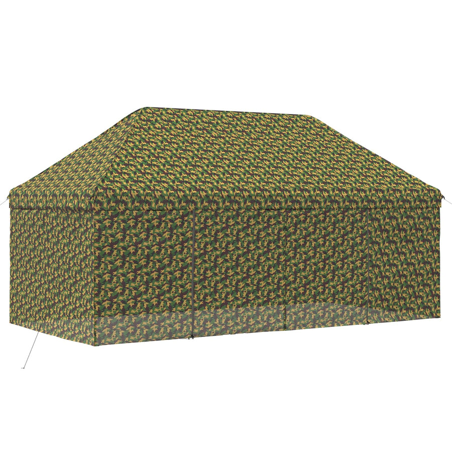Tent met 4 Zijwanden 2,9 x 5,8 m Leger Camouflage