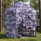 Pop-up Gazebo met 4 Zijwanden 2 x 2 m Blauw Camouflage
