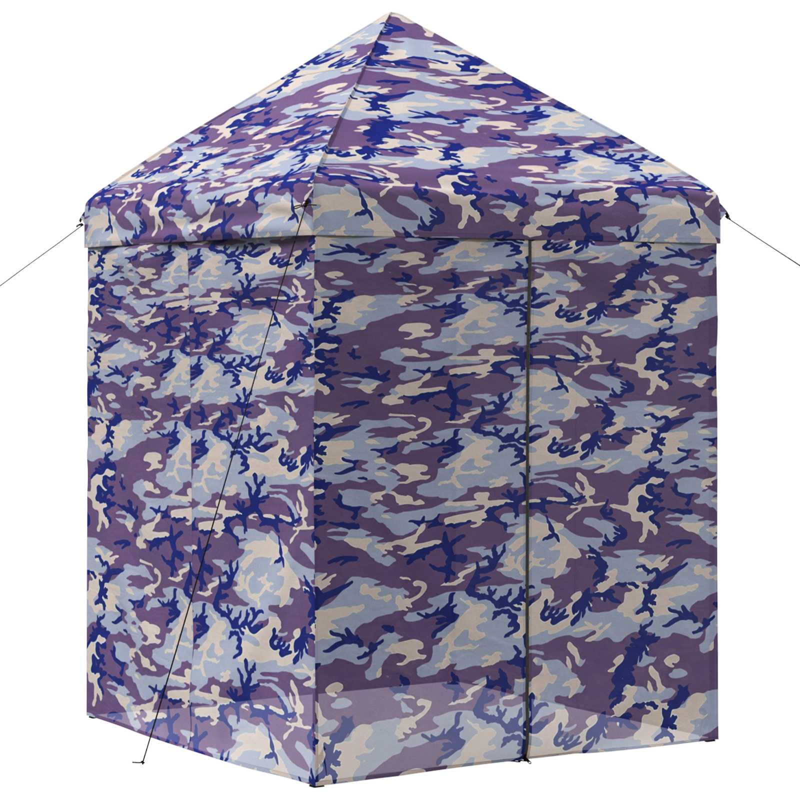 Pop-up Gazebo met 4 Zijwanden 2,9 x 2,9 m Blauw Camouflage