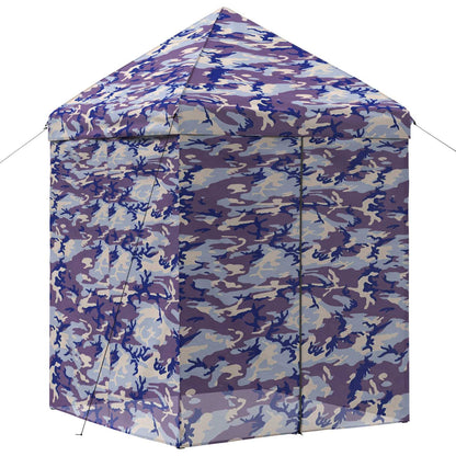 Pop-up Gazebo met 4 Zijwanden 2,9 x 2,9 m Blauw Camouflage