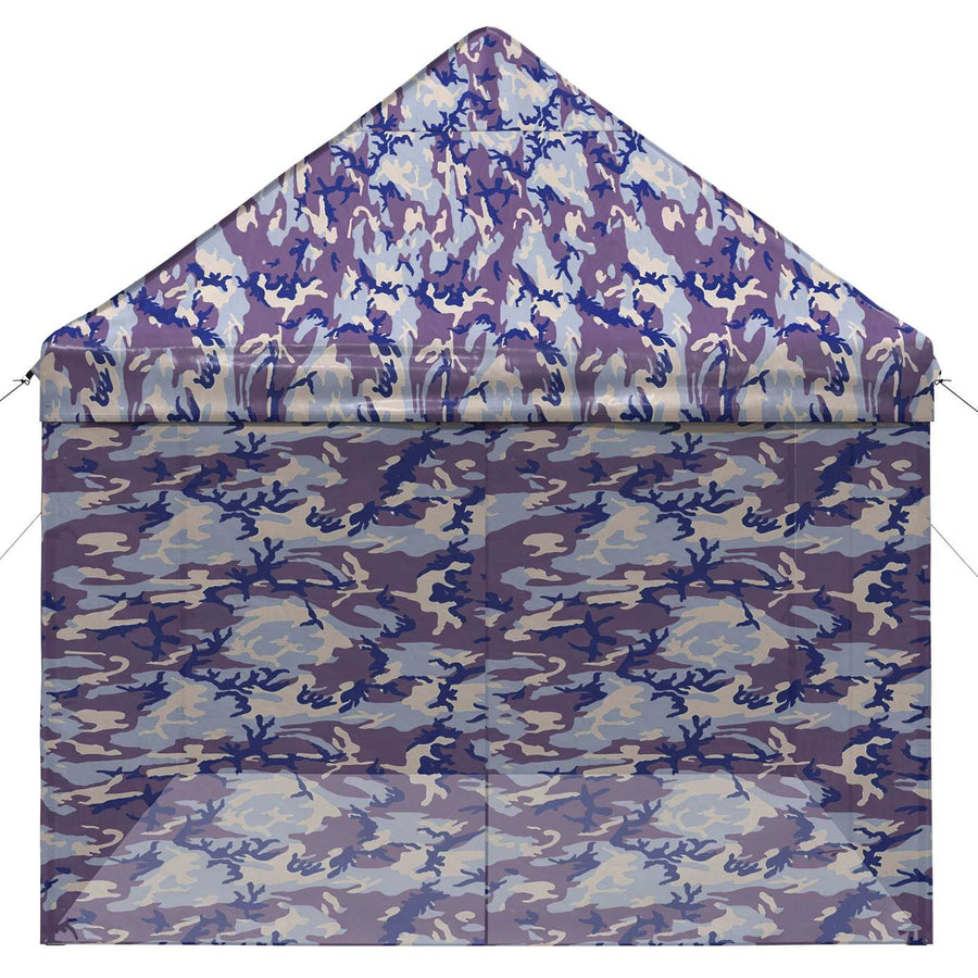Pop-up Gazebo met 4 Zijwanden 2,95 x 4,1 m Blauw Camouflage