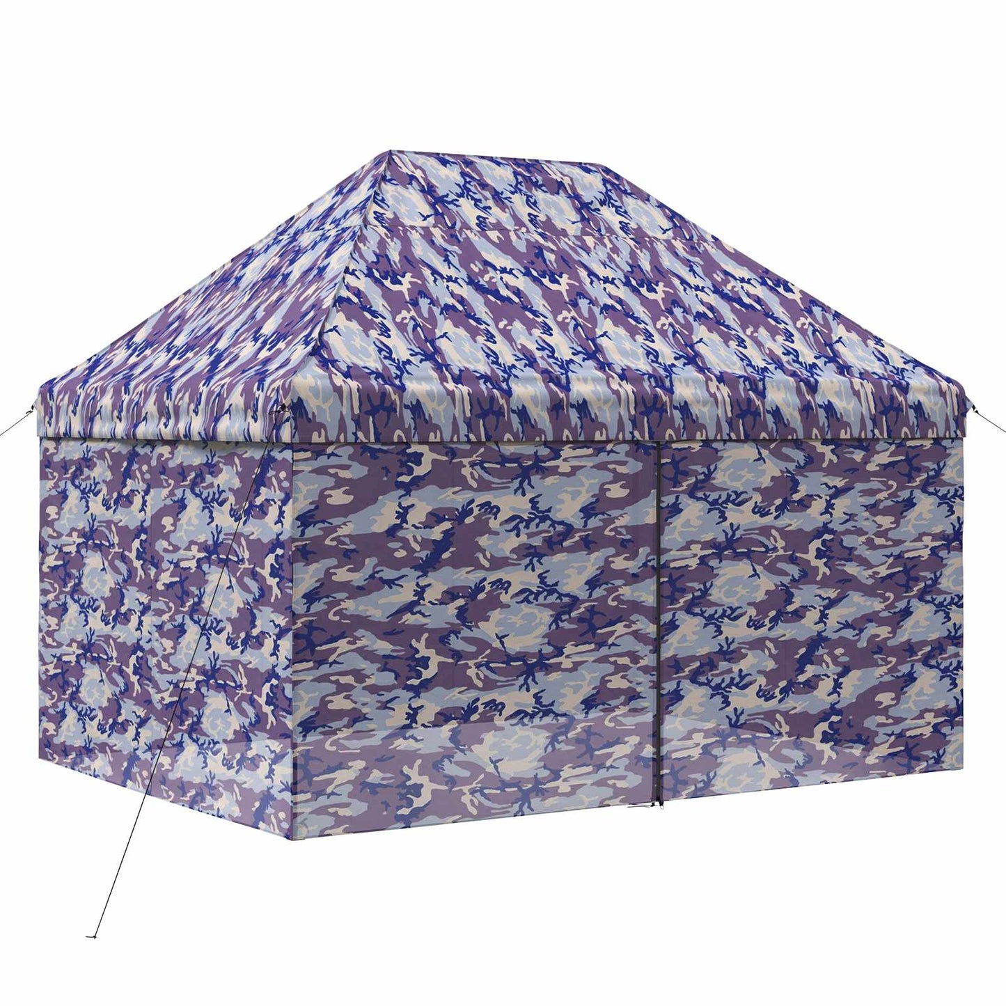 Pop-up Gazebo met 4 Zijwanden 2,9 x 4,3 m Blauw Camouflage