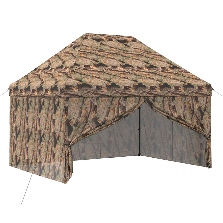 Pop-up Gazebo met 4 Zijwanden 3 x 4,5 m Bos Camouflage