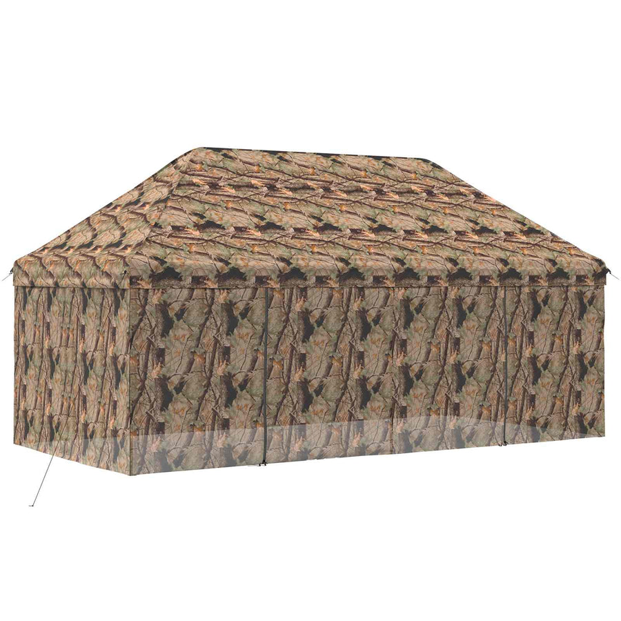 Pop-up Gazebo met 4 Zijwanden 3 x 6 m Bos Camouflage
