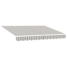 Vervangingsdoek zonnescherm polyester 240 gsm lichtgrijs