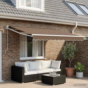 Zonnescherm vervangingsdoek polyester taupe