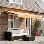 Zonneschermdoek 240 gsm polyester geel