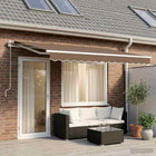 Zonneschermdoek polyester taupe 240 gsm