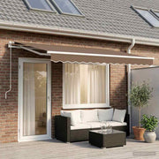 Zonneschermdoek polyester taupe 240 gsm