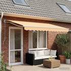 Zonneschermdoek polyester geel 240 gsm