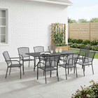 Garden dining set 9 pcs Anthracite 212 x 90 x 76 cm