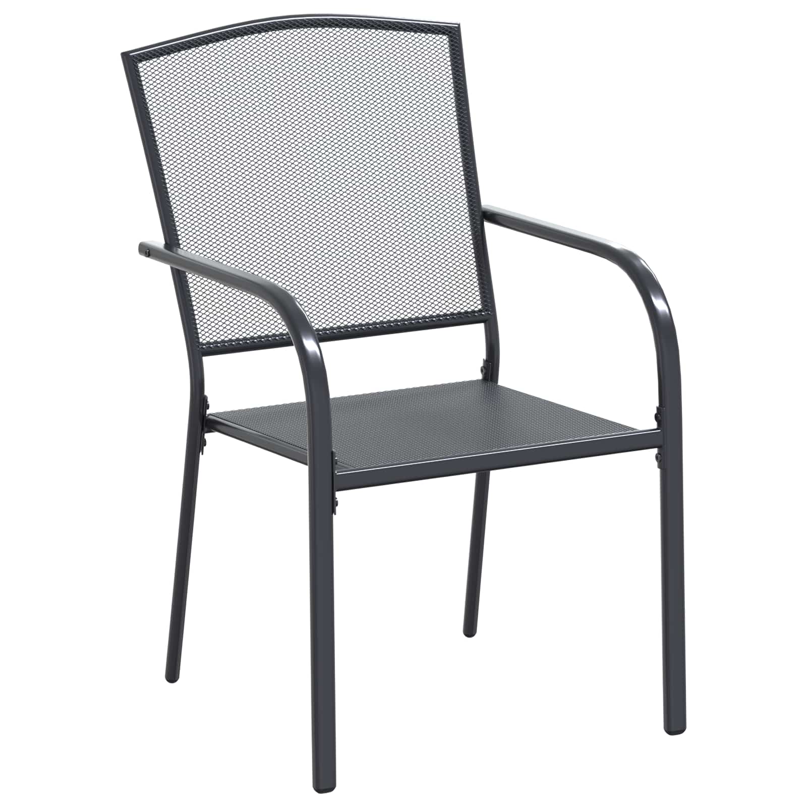 Tuin eettafelset 9 pcs Antracietkleurig 212 x 90 x 76 cm