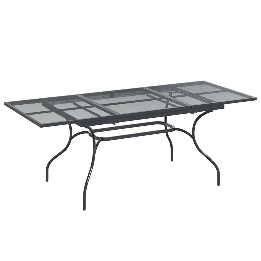 Tuin eettafelset 9 pcs Antracietkleurig 212 x 90 x 76 cm