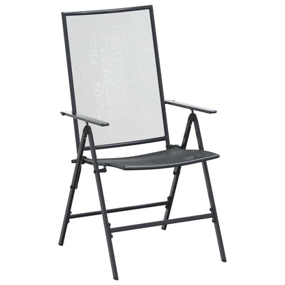 Tuin eettafelset 9 pcs Antracietkleurig 212 x 90 x 76 cm
