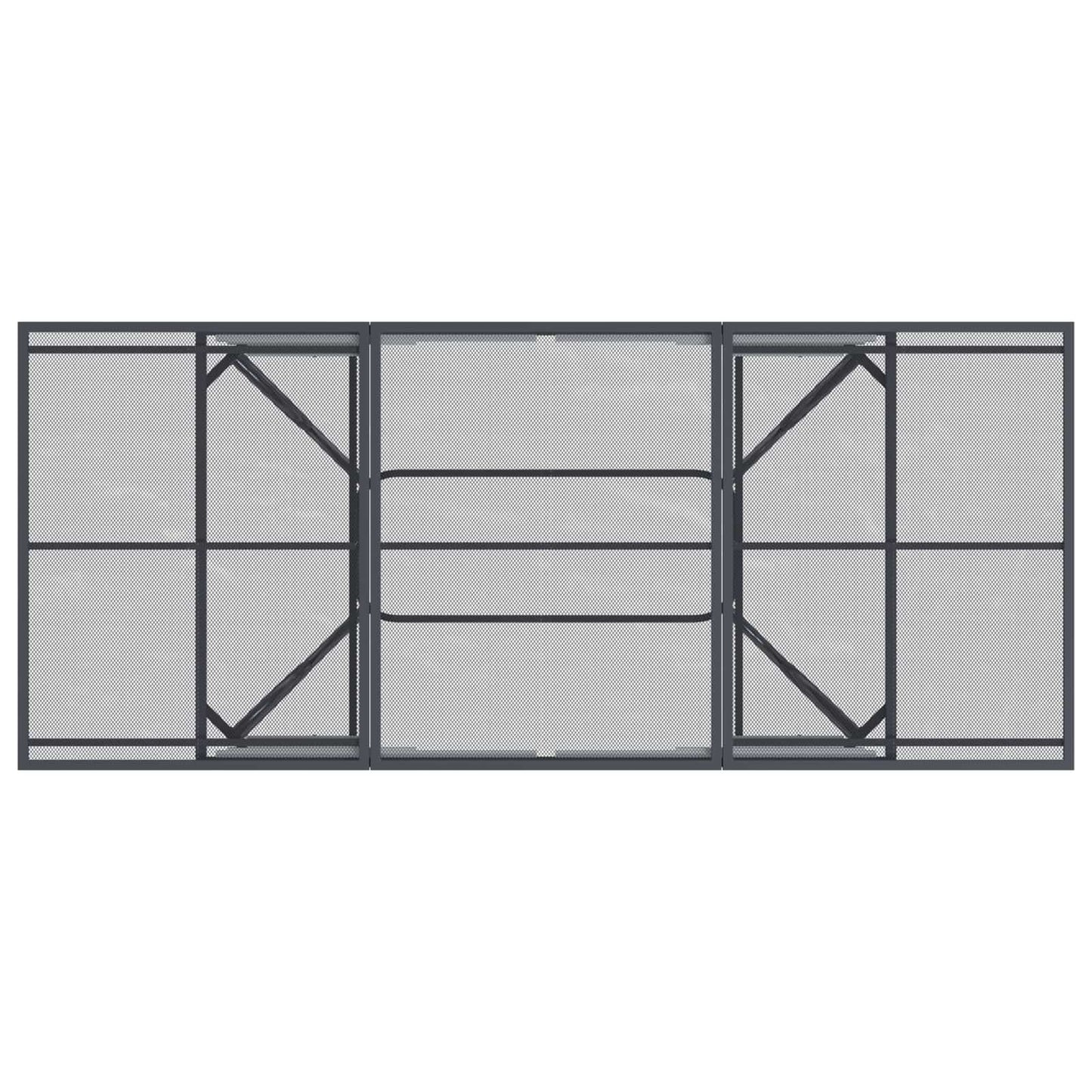 Tuin eettafelset 7 pcs Antracietkleurig 212 x 90 x 76 cm