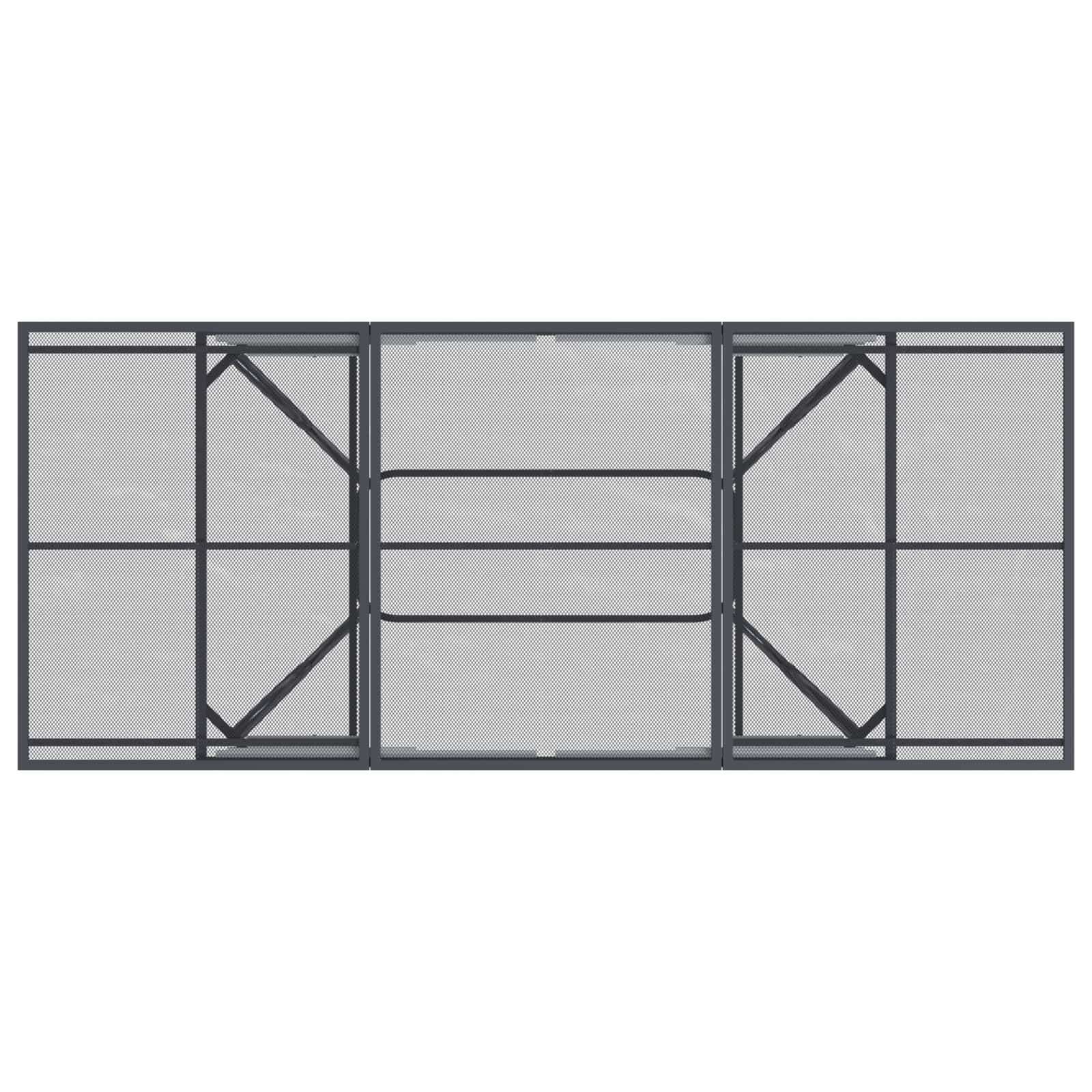Tuin eettafelset 7 pcs Antracietkleurig 212 x 90 x 76 cm