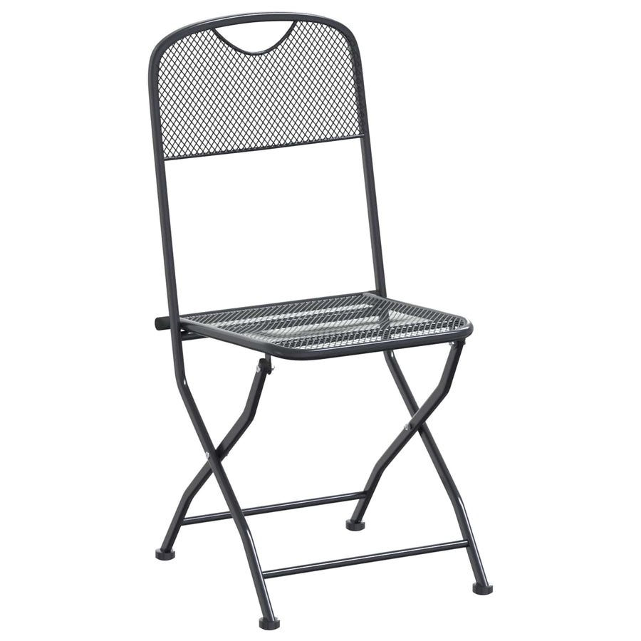 Tuin eettafelset 9 pcs Antracietkleurig 212 x 90 x 76 cm