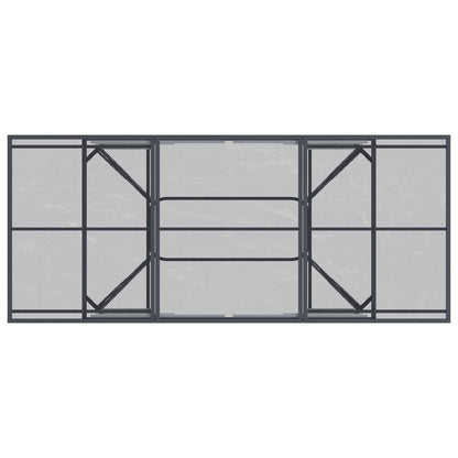 Tuin eettafelset 9 pcs Antracietkleurig 212 x 90 x 76 cm