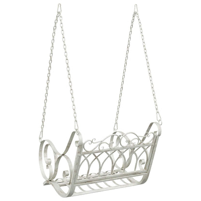 Schommelbank Staal 71 x 75 x 59 cm Antiek wit