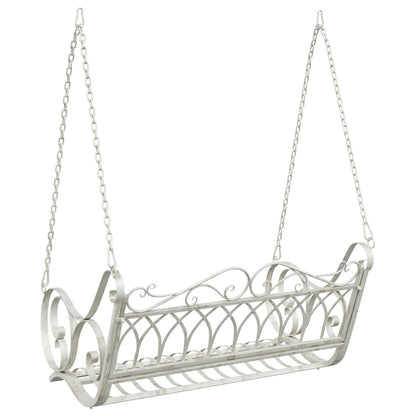 Schommelbank Staal 109 x 75 x 59 cm Antiek wit