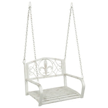 Schommelbank Staal 71,5 x 59 x 55 cm Antiek wit
