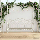 Steel Rocking Bench 112 x 60 x 126.5 cm Antique white