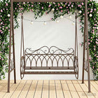 Garden Swing Steel 112 x 60 x 126.5 cm Antique Brown