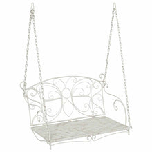 Schommelbank Staal 105,5 x 61 x 56 cm Antiek wit