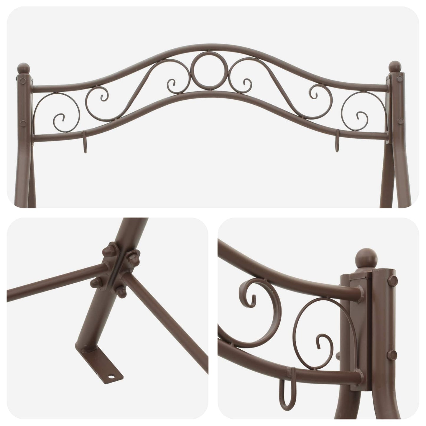 Swing Frame Antiek Bruin 113 x 121,5 x 168 cm Staal