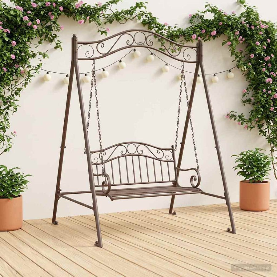 Swing Frame Antiek Bruin 113 x 121,5 x 168 cm Staal