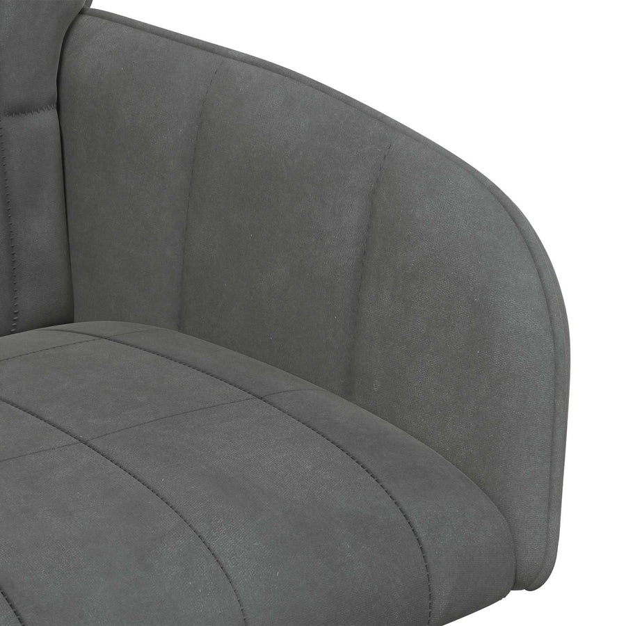 Eettafelstoelen 2 pcs fluweel Donkergrijs 57 x 50 x 85 cm