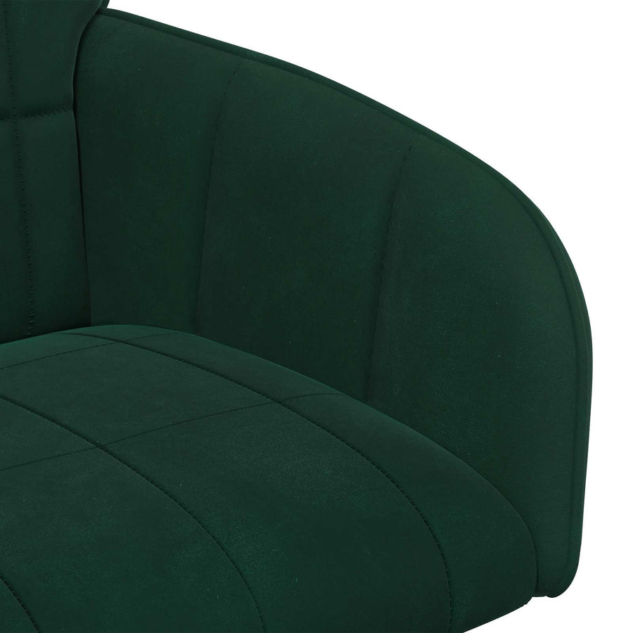 Eettafelstoelen 2 pcs fluweel Donkergroen 57 x 50 x 85 cm
