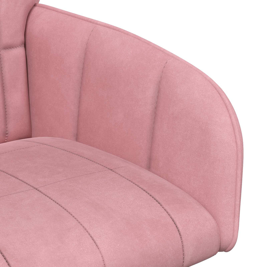 Eettafelstoelen 2 pcs fluweel Roze 57 x 50 x 85 cm