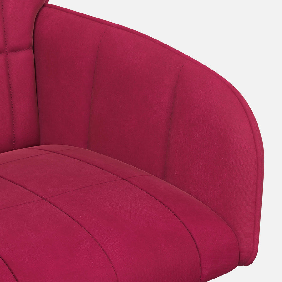 Eettafelstoelen 2 pcs fluweel Wijnrood 57 x 50 x 85 cm