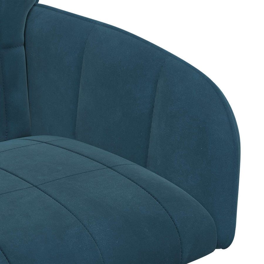 Eettafelstoelen 2 pcs fluweel Blauw 57 x 50 x 85 cm