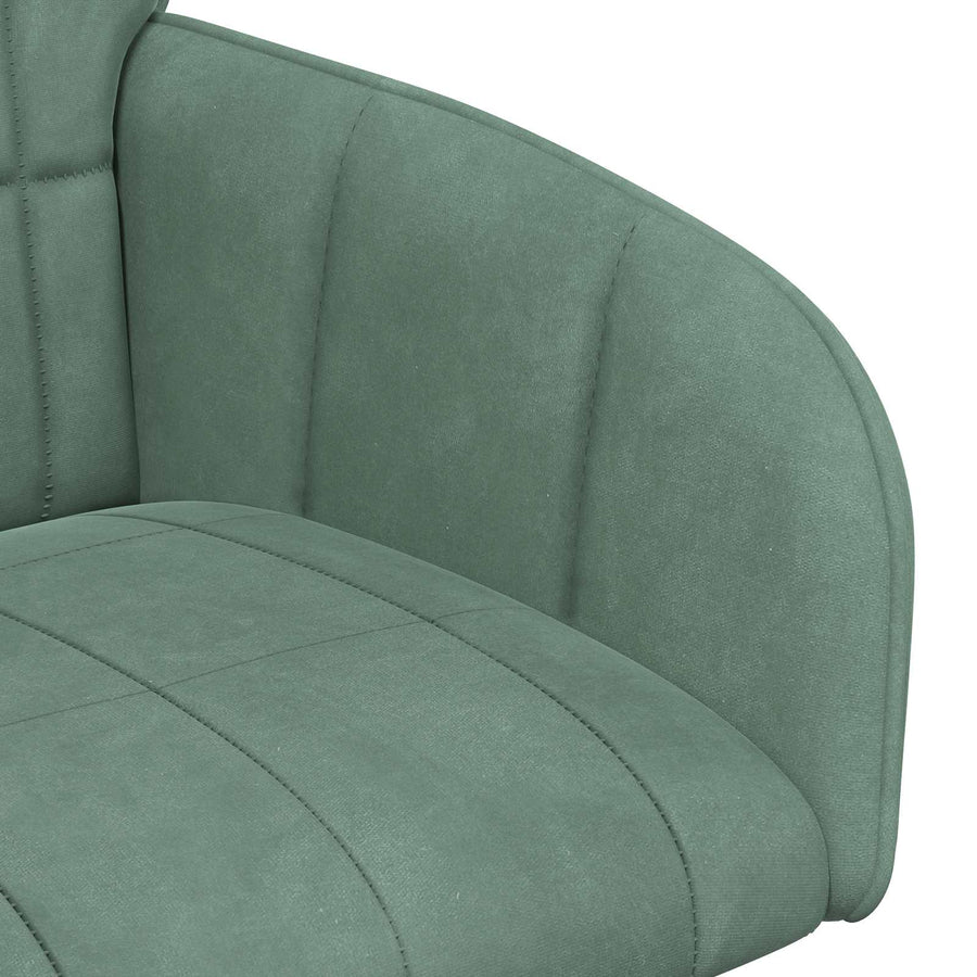 Eettafelstoelen 2 pcs fluweel Zeegroen 57 x 50 x 85 cm