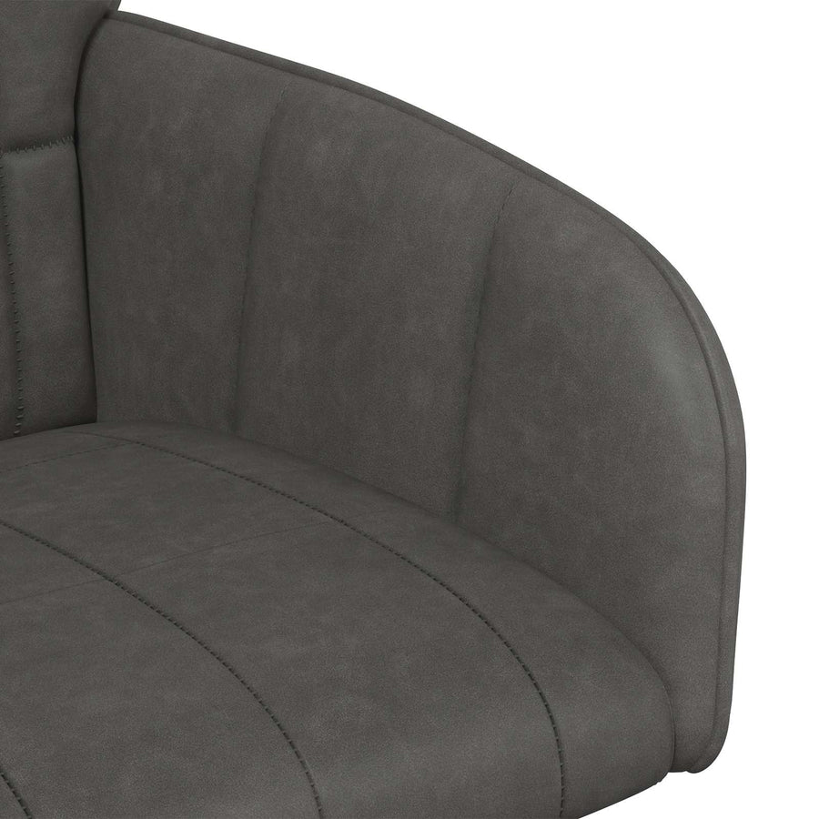 Eettafelstoelen 2 pcs Kunstleer Zwart 57 x 50 x 85 cm