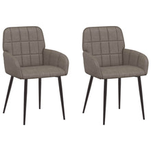 Eettafelstoelen 2 pcs Kunstleer Grijs 57 x 50 x 85 cm