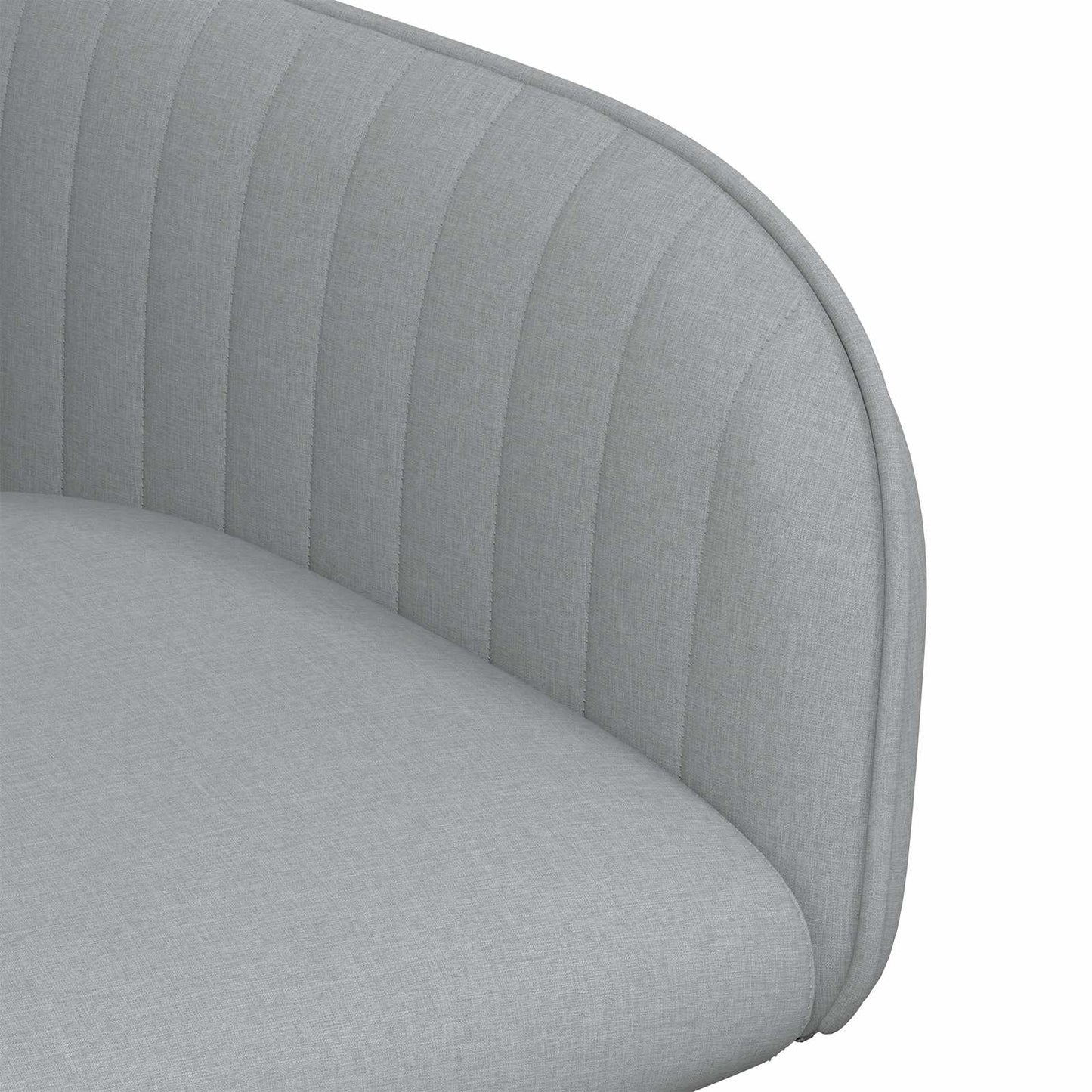 Eettafelstoelen 2 pcs Stof Lichtgrijs 56,5 x 50 x 87,5 cm