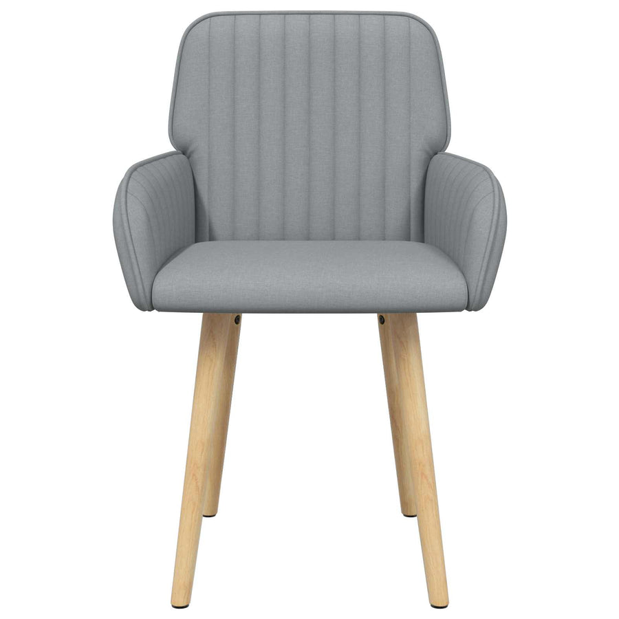 Eettafelstoelen 2 pcs Stof Lichtgrijs 56,5 x 50 x 87,5 cm