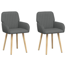 Eettafelstoelen 2 pcs Stof Donkergrijs 56,5 x 50 x 87,5 cm
