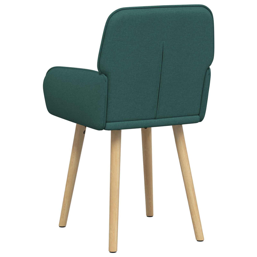 Eettafelstoelen 2 pcs Stof Donkergroen 56,5 x 50 x 87,5 cm