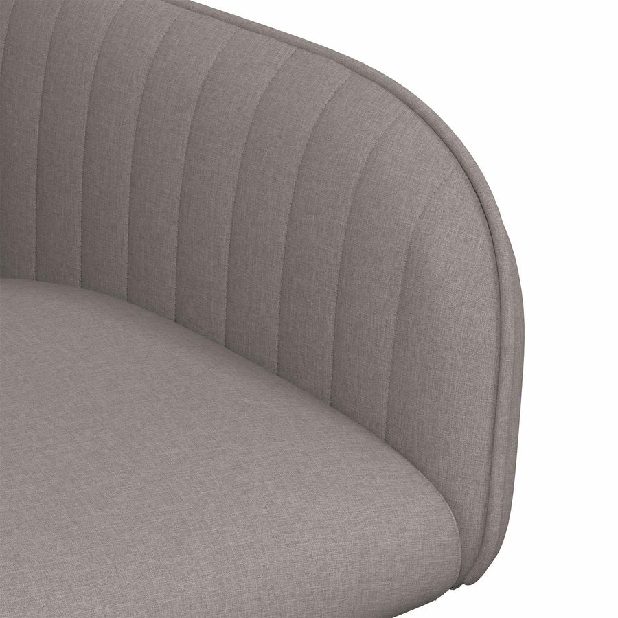 Eettafelstoelen 2 pcs Stof Taupe 56,5 x 50 x 87,5 cm